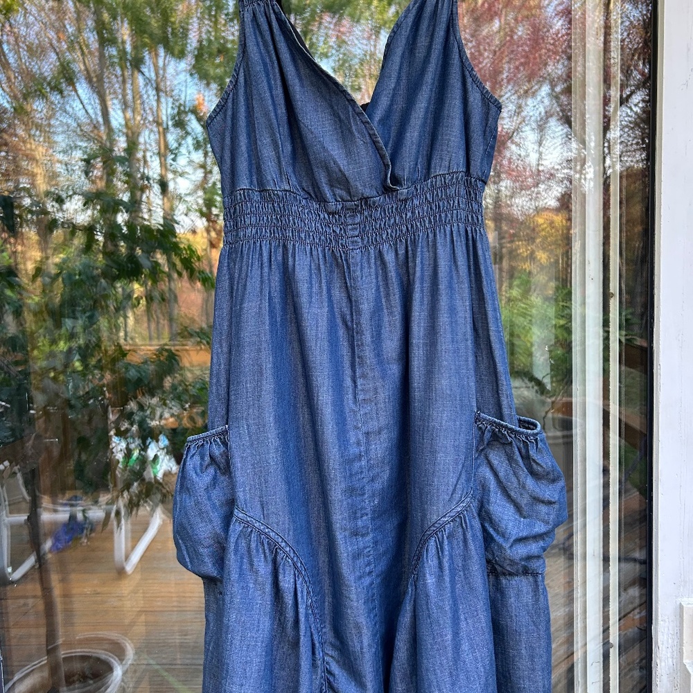 INC International Concepts Blue Jeans Dress, Size 6 - Picture 14 of 16